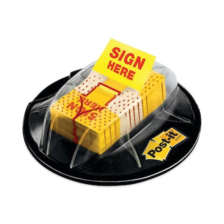 Post-It Sign Here, Flag Dispenser, Yellow, PK200 680HVSH